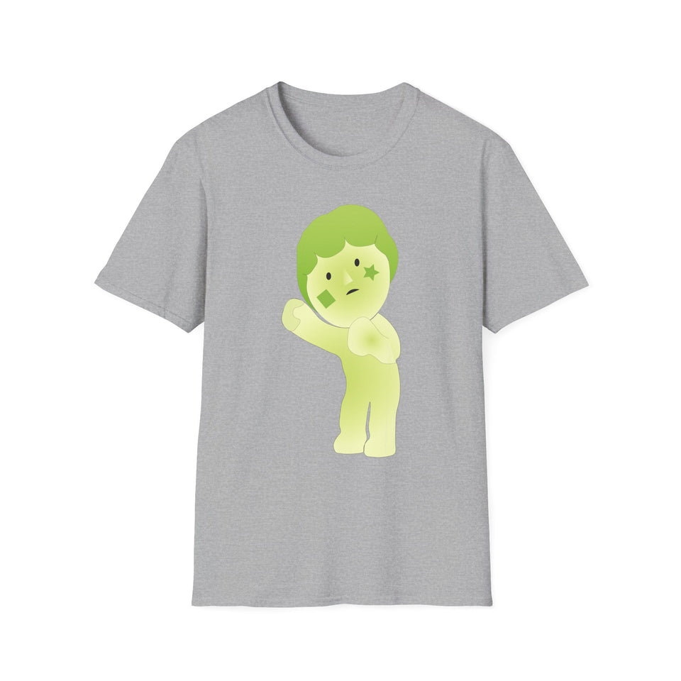 Cute Smiski Unisex Softstyle T-Shirt, Kawaii Tee, Funny Graphic Top, Unique Gift Idea, Minimalist Shirt