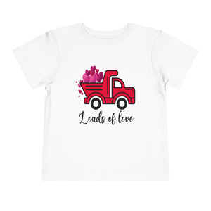 Toddler Short Sleeve Tee - Loads of Love, Kids T-Shirt, Children's Clothing, Cute Graphic Tee, Gift for Toddlers