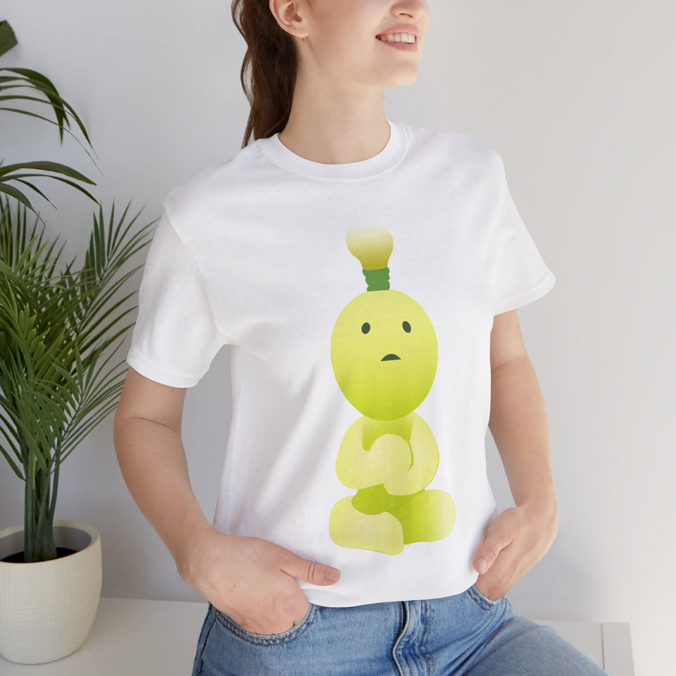 Cute smiski Unisex Tee, Funny Cartoon Shirt, Kawaii Gift, Short Sleeve T-Shirt, Minimalist Design