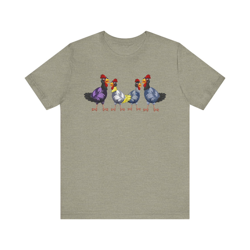 Chickens Tee, Rooster Shirt, Farm Animals T-Shirt, Chicken Lover Gift, Barnyard Tee, Farmer Graphic Tee