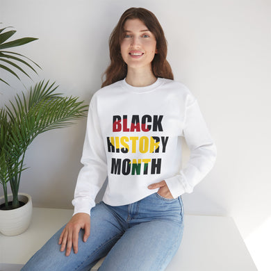 Black History Month Unisex Crewneck Sweatshirt - African American Heritage Apparel, Civil Rights Movement Activist Clothing, BHM Pullover