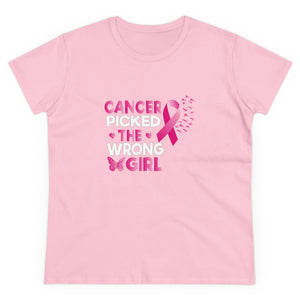 T-Shirt, Cancer Awareness Tee, Survivor Gift, Cancer Fighter Shirt, Pink Ribbon Shirt, Chemo Support Top