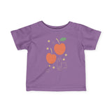 Baby Tee with Miffy Apple and Stars Graphic, Infant Fine Jersey Shirt, Cute Toddler T-Shirt, Kids Graphic Tee, Baby Clothing, Miffy Apple