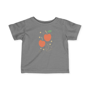 Baby Tee with Miffy Apple and Stars Graphic, Infant Fine Jersey Shirt, Cute Toddler T-Shirt, Kids Graphic Tee, Baby Clothing, Miffy Apple