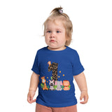 Baby Short Sleeve T-Shirt, Cute 1st Birthday Baby Animals, Infant Tee, Toddler Top, Kids Shirt, Jungle Party Outfit