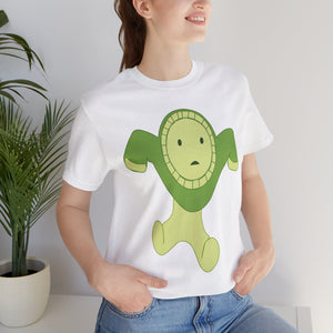 Cute smiski Unisex Tee, Glow in the Dark, Funny Cartoon Character Shirt, Gift for Kids and Adults, Short Sleeve Top