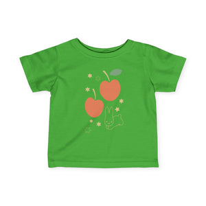 Baby Tee with Miffy Apple and Stars Graphic, Infant Fine Jersey Shirt, Cute Toddler T-Shirt, Kids Graphic Tee, Baby Clothing, Miffy Apple