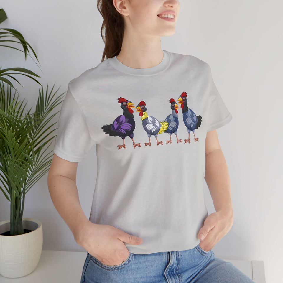 Chickens Tee, Rooster Shirt, Farm Animals T-Shirt, Chicken Lover Gift, Barnyard Tee, Farmer Graphic Tee