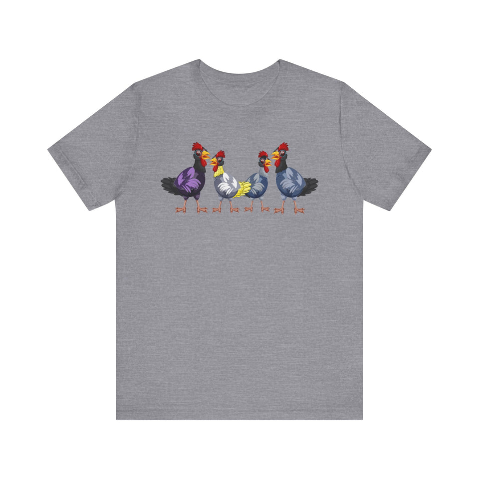 Chickens Tee, Rooster Shirt, Farm Animals T-Shirt, Chicken Lover Gift, Barnyard Tee, Farmer Graphic Tee