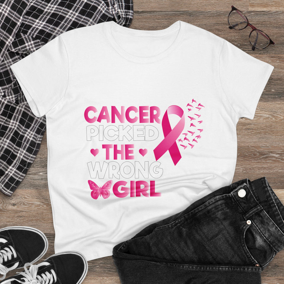 T-Shirt, Cancer Awareness Tee, Survivor Gift, Cancer Fighter Shirt, Pink Ribbon Shirt, Chemo Support Top